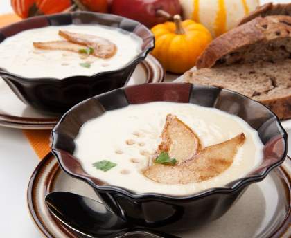 Velouté de topinambours et panais