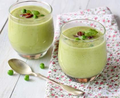 velouté glacé express aux petits pois