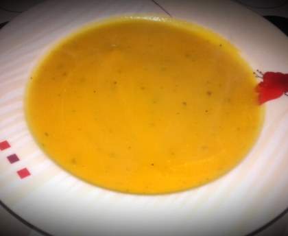 Velouté onctueux au potiron et patisson 