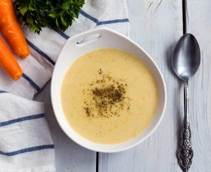 Velouté poireaux carottes et pommes de terre