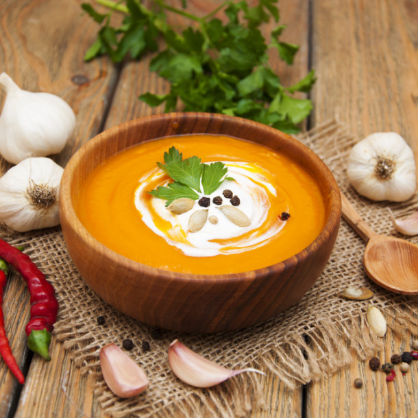 Velouté potimarron coco curry