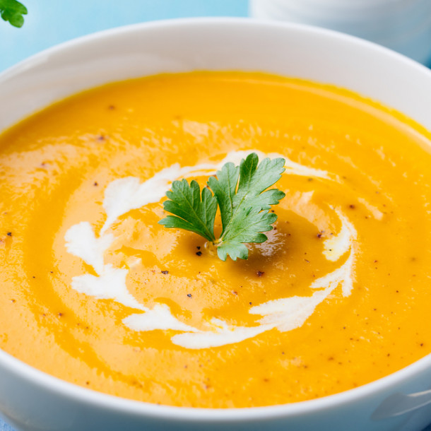 Velouté potimarron et carottes