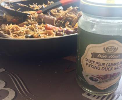 Vermicelles sautés au canard pékin