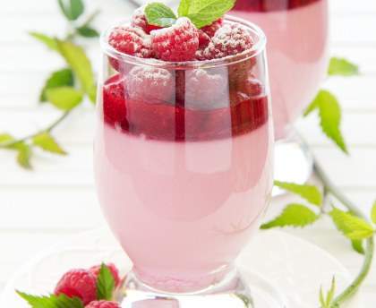 Verres de tiramisu fraises/rhubarbe