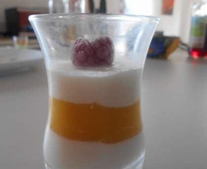 Verrine à la mangue et mascarpone