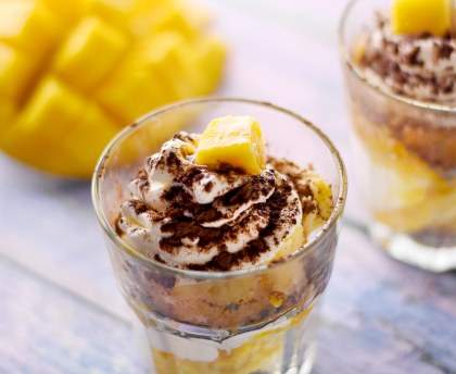 Verrine aux restes de bûches