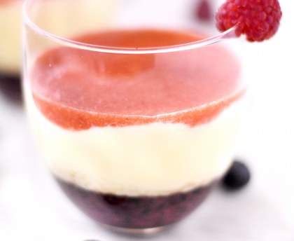 Verrine bleu blanc rouge