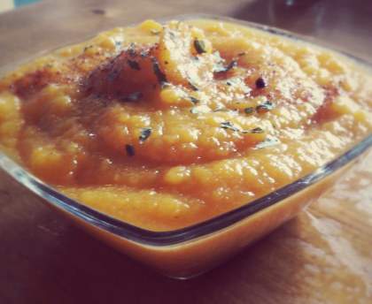 Verrine carotte au curcuma
