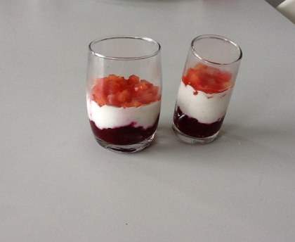 Verrine de betteraves au fromage blanc facile