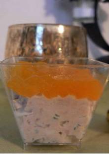 Verrine de pêche au thon