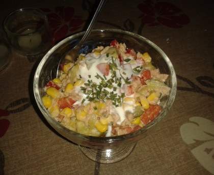 Verrine de thon et poivron rouge