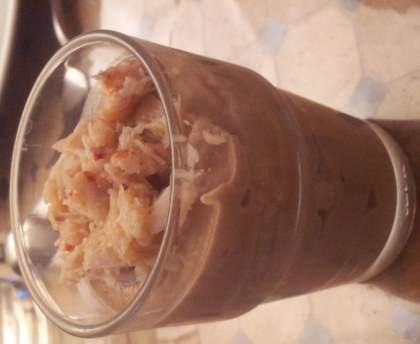 Verrine de tourteau au caviar d'aubergine