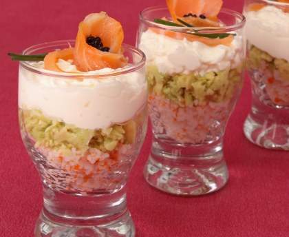Verrine fraîcheur au carré frais