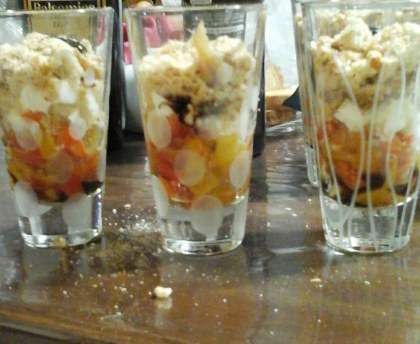Verrine fraicheur truite-poivron