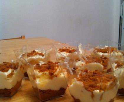 Verrine légère mascarpone ananas