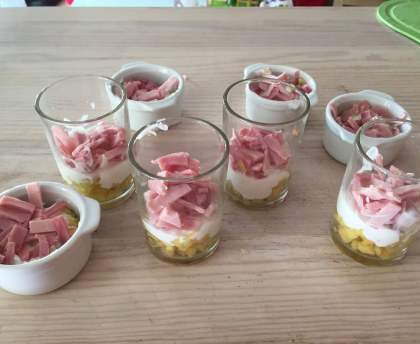 Verrine pomme chèvre