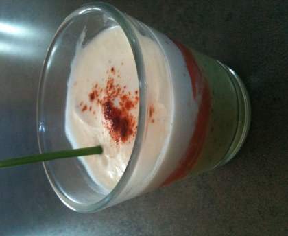 Verrine saumon courgettes chèvre frais
