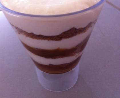 Verrine tiramisu spéculoos caramel beurre salé