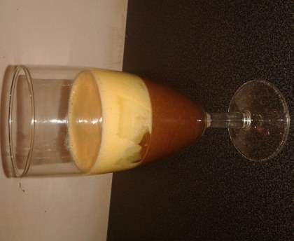 Verrines aux deux chocolats pomme miel