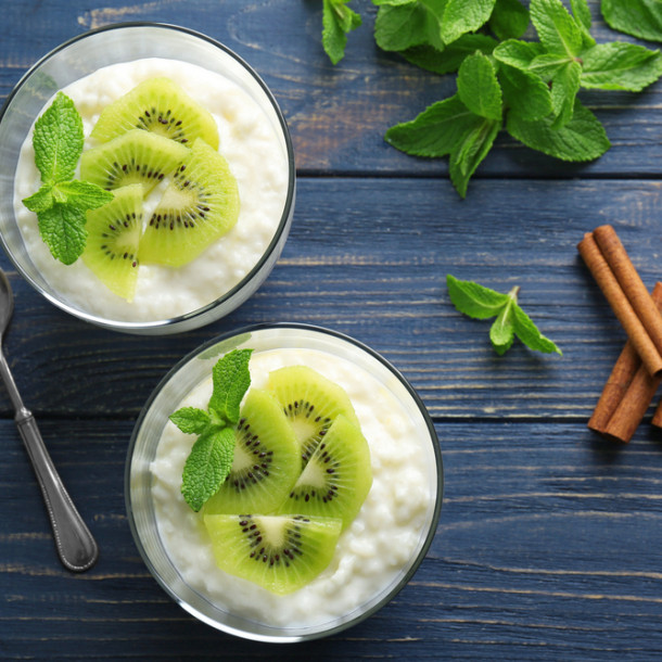 Verrines kiwis au saumon fumé