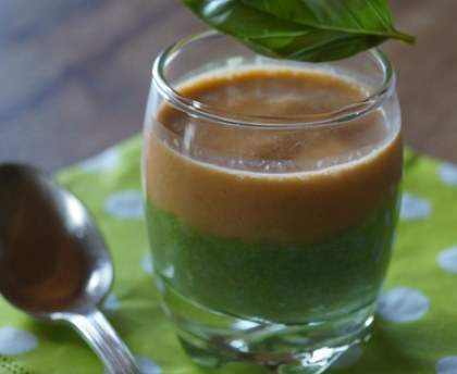 Verrines mousse radis-tomates