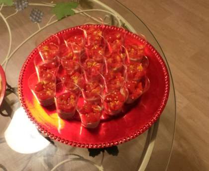 Verrines tomates thon st moret