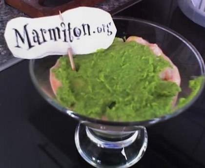 Verrines vert grenouille