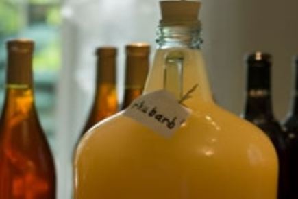 Vin de rhubarbe