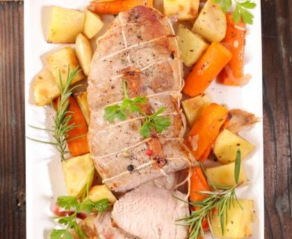 Vitello alla genovese (rôti de veau à la génoise)