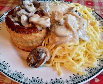 Vol-au-vent d'escargots au Riesling
