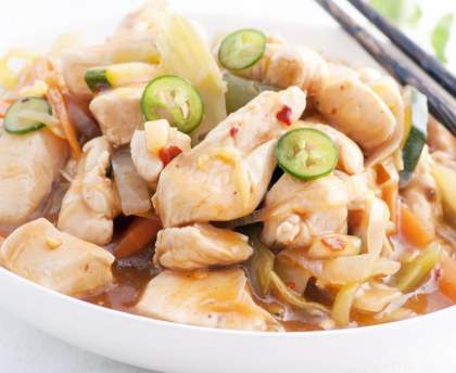 Volaille aux endives et au curry