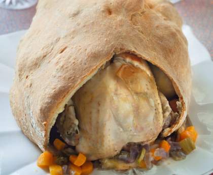 Volaille en croûte de Pain