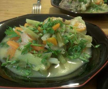 Waterzooi  de poulet à la Gantoise