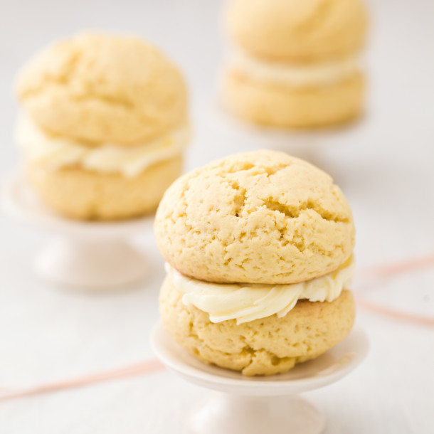 Whoopies à la vanille et au beurre de cacahuètes
