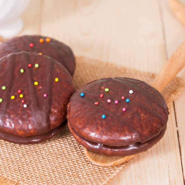 Whoopies au chocolat et à l'orange