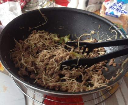 Wok de boeuf et brocolis à la sauce d'huîtres