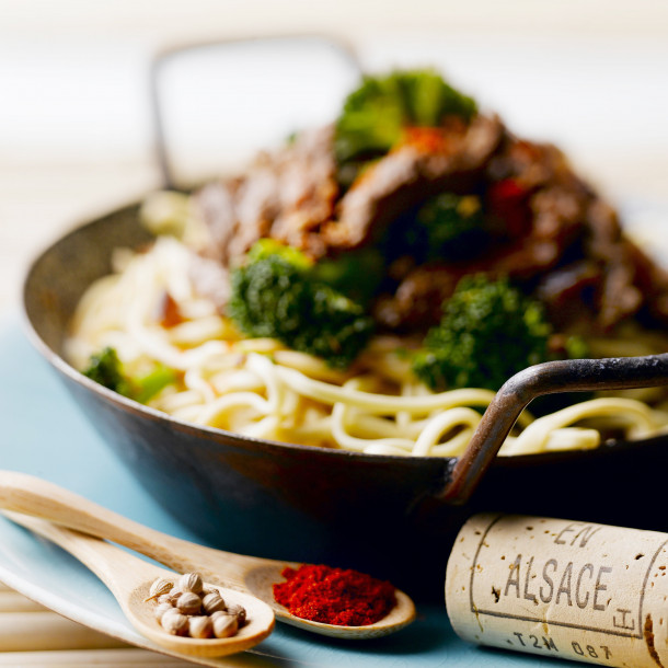 Wok de bœuf sauté au sésame 