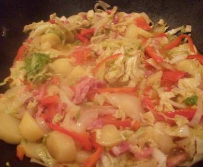 Wok de chou chinois