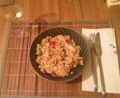 Wok de poulet aux légumes