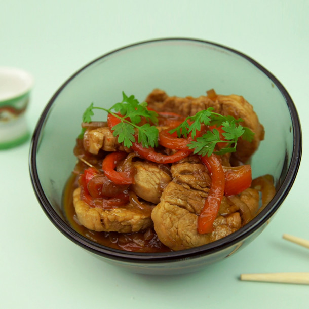 Wok porc caramel par FAST[OCHE]®
