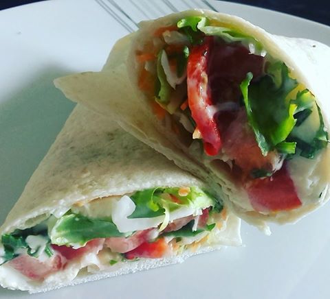 Wraps crudités tomates mozzarella