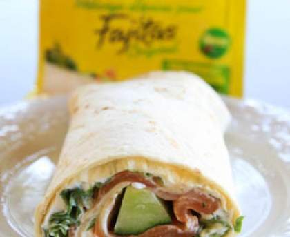 Wraps gourmands au saumon fumé