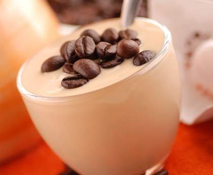 Yaourt maison au café